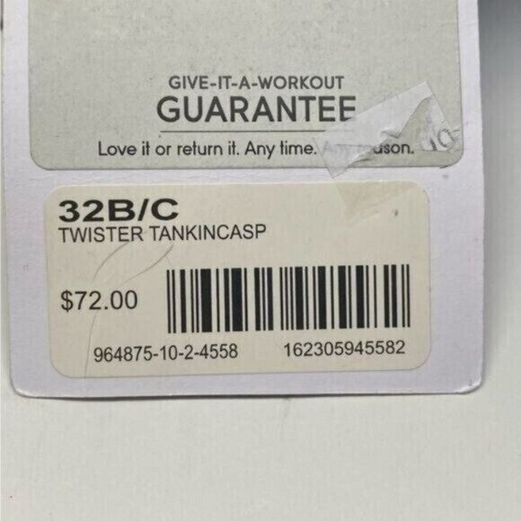 Athleta Womens‎ Twister Tank Tankini Top Swim Adjustable Straps Blue - Picture 9 of 11